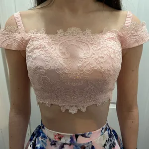 Ellie Wilde Floral Two-Piece Prom Dress Size XS thumbnail 3