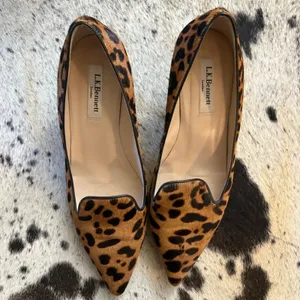 LK‎ Bennett London Marie Leopard Print Calf Hair Kitten Heels Size 39 thumbnail 3