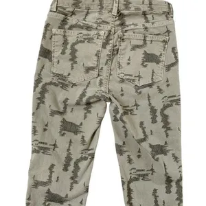 Free‎ People Women's Green Long and Lean Edgy Camo Skinny Denim Jeans - 27 thumbnail 8