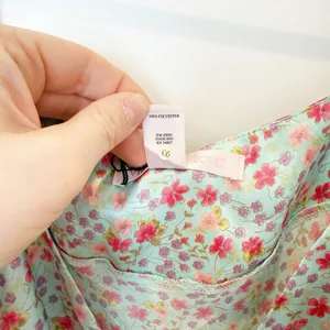 Victoria's Secret Y2K Coquette Fairy Sheer Slip Dress Large Ditsy Floral‎ Open Tie thumbnail 4
