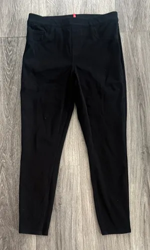 SPANX Black High-Waist Leggings Size Large Women’s Pullon Pants thumbnail 1