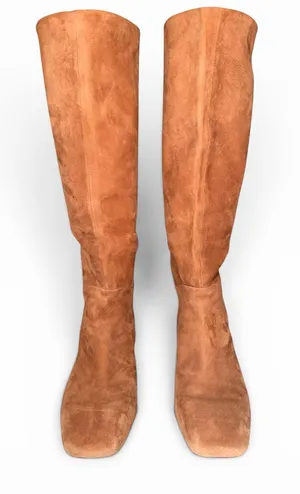 Vince Tall Suede Over-the-Knee Boots in Tan Suede thumbnail 1
