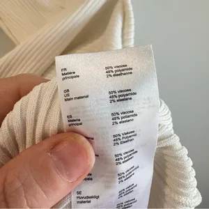 Maje Manhattan Blanc‎ Ribbed Two Way Top Size 2 thumbnail 8