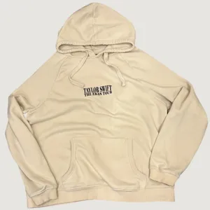 Taylor Swift The Eras Tour Beige Graphic Hoodie XL Official Merch Cream Swiftie thumbnail 3