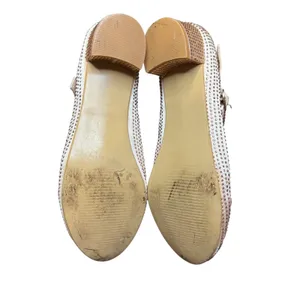 Badgley Mischka Shoes Womens Size 5 Ivory Block‎ Heel Mary Jane Rhinestone Dress thumbnail 8