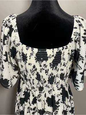 Mittoshop Victoria Flower print midi Dress NWT thumbnail 9