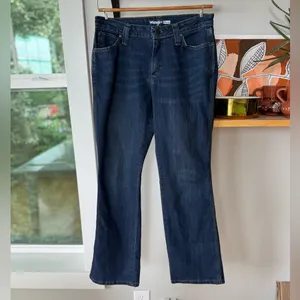 Wrangler Riggs Workwear Dark Blue Denim Bootcut Jeans Size 4 x 30 thumbnail 11