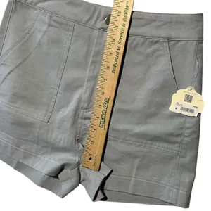 Altar'd State Women's M Blue Chino High Rise Shorts Casual Classic Cotton Summer thumbnail 9