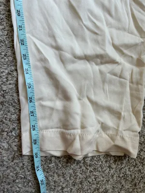 Zara Cream Cargo Trousers Casual Wide Leg Neutral Casual Large thumbnail 9