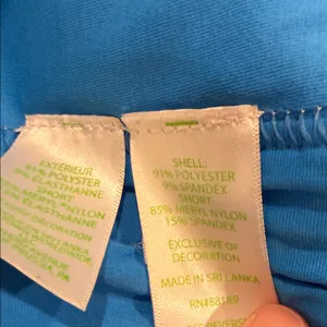 Lilly Pulitzer Pink, Blue & Aqua Scalloped‎ Hem Mini Skirt 8 thumbnail 4