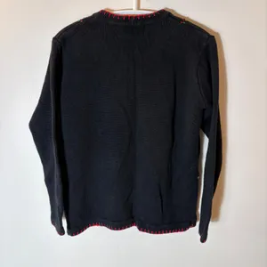 Lemon Grass Sequin Christmas Cardigan Sweater Size PS‎ thumbnail 6