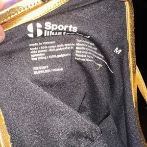 Sports Illustrated gold & black M racerback tennis dress thumbnail 7