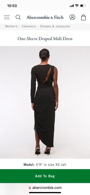 Abercrombie One-Sleeve Dress thumbnail 3