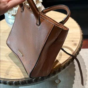 Rebecca Minkoff Dog Clip Tote Mini Satchel in Camel Brown thumbnail 8