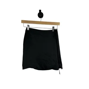 Wilfred by Aritzia Elixir Satin Mini Skirt in Black Size 00 thumbnail 4