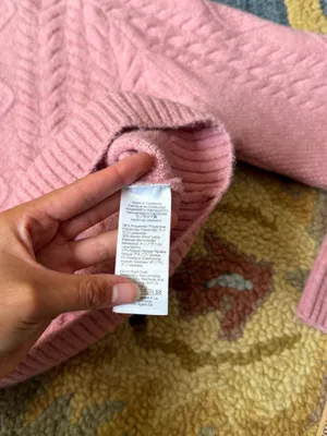 J. Crew Cable-knit Rollneck‎ Sweater in Supersoft Yarn Size Small Dusty Pink thumbnail 8