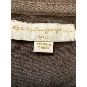 Spiritual Gangster Star Cropped Sweatshirt Metallic Rose Gold Celestial S thumbnail 4