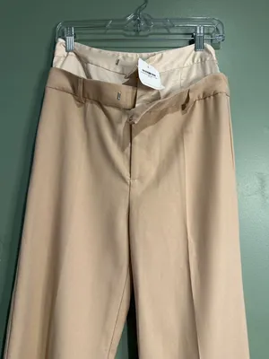 Womens Wide Leg Trousers Y2K Preppy Academia Old Money Tailored Dress Pants thumbnail 3