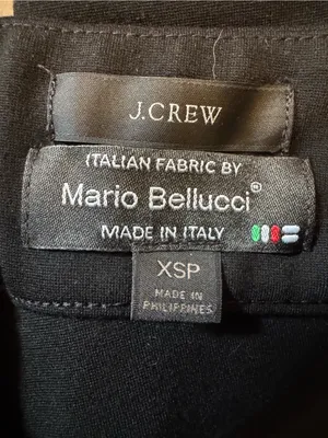 J Crew Size XS Petite Mario Bellucci Flare-leg trouser in Italian ponte thumbnail 2