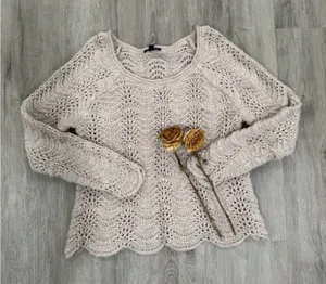 American Eagle Outfitters Cream Knit Sweater thumbnail 1