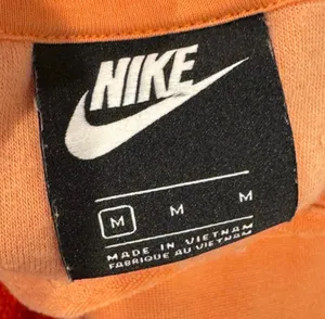 Nike Cropped Sweatshirt Terry Cloth Beach Orange Retro M Relax Fit thumbnail 7