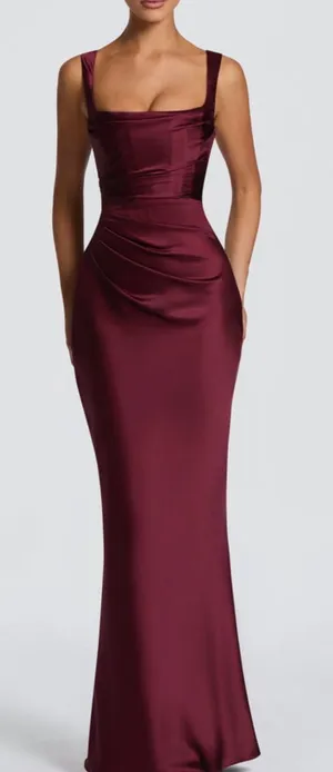 Babyboo Calanthe Maxi Dress - Cherry Lacquer thumbnail 1
