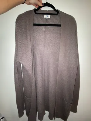 Old Navy Oversized Gray Cardigan thumbnail 1