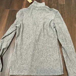 Golfino Grey Tencel Wool Blend Quarter Zip Pullover Golf Sweater Grey Small thumbnail 8