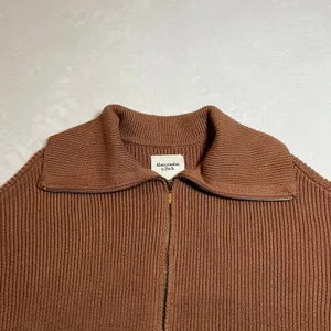 Abercrombie & Fitch Double Zipper Cardigan Size S Minimalist Preppy Casual thumbnail 4