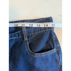 Petal + Pup Womens Dark Wash Wide Leg Drawstring Denim‎ Jeans Blue Size Medium thumbnail 7