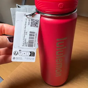Lululemon Back to Life Sport Bottle 18 fl oz Straw Lid SOLD OUT color RDGL thumbnail 2