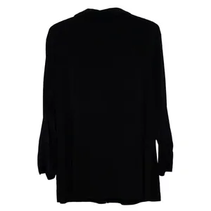 Anne Klein Women's Black Gold Zipper Long Sleeve Blouse‎ Size Unknown thumbnail 2