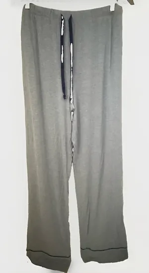 Victoria's Secret Pajama Modal Pants Gray Solid Lounge Sleep Pants Large Long thumbnail 1