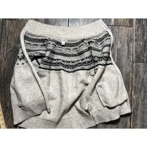 LL Bean Fair Isle PET 100% LambsWool Zip Up Sweater Jacket Nordic‎ Size Small thumbnail 9