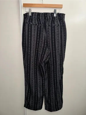 Briggs New York Black and Gray Vertical Stripe Joggers thumbnail 6