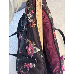 Vera Bradley Airy Floral Midtown Travel Bag has a luggage tag‎ accessory thumbnail 4