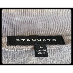 Staccato Pullover Women Large Multicolor Corduroy Quarter Zip Sweatshirt thumbnail 2