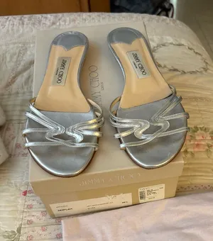 Jimmy Choo gorgeous sandal 7 1/2 orig $500 very good cond thumbnail 1