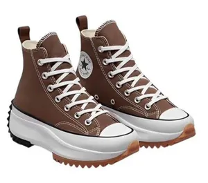 CONVERSE WOMENS RUN STAR HIKE Hi Platform sneakers brown white size 6 Y2K kick thumbnail 1