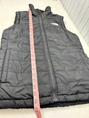 The North Face Reversible Black Quilted Puffer Vest Size S thumbnail 9