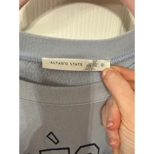 Altar’d State Apre's Ski Club Baby Blue Oversized Sweatshirt, S thumbnail 3