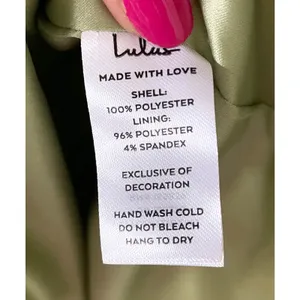 Lulu's Asymmetrical Formal Bodycon Mini Dress Light Green Silver Size Large NEW thumbnail 10