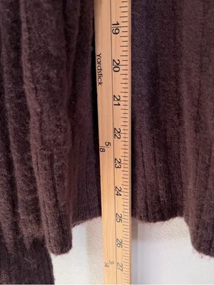 J CREW Ribbed Mockneck Sweater in Supersoft yarn Size XL Brown Knit BM209 thumbnail 7