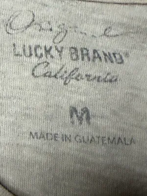 Lucky Brand Live Free Die Free Biker Graphic Tee Vintage Fade M Unisex thumbnail 6