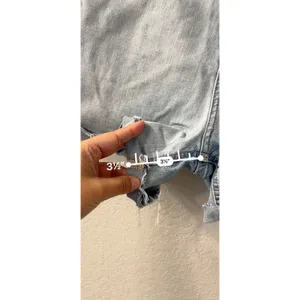 Express Midi Stretch Jean Shorts‎ Womens Size 4R Blue Denim Mid Rise thumbnail 4