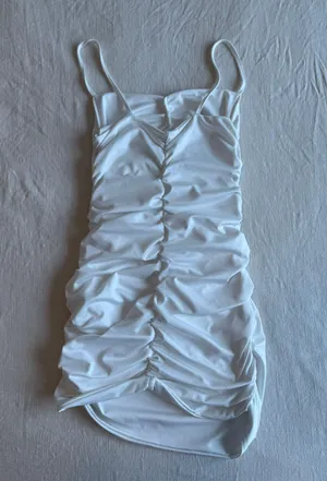 White Bodycon Cut Out Dress thumbnail 2