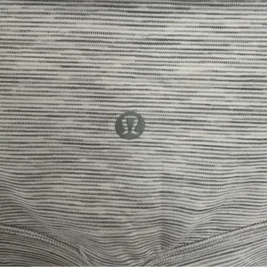 Lululemon Women's Align Higher Rise White Stripe Print Size 8 Wide Leg thumbnail 3