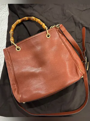Vintage Gucci Bamboo Shopper Tote Crossbody Bag thumbnail 8