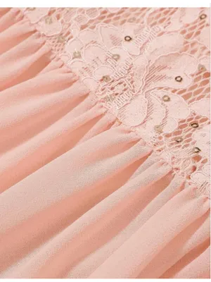 NEW Pink Wedding Guest Cocktail Formal Cape Ruffle Long Maxi Dress XL thumbnail 9