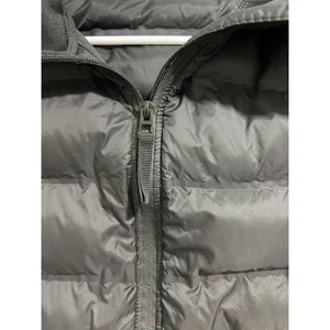 ZARA‎ Cropped Puffer Hooded Lightweight Jacket Black Women's Size Medium thumbnail 10
